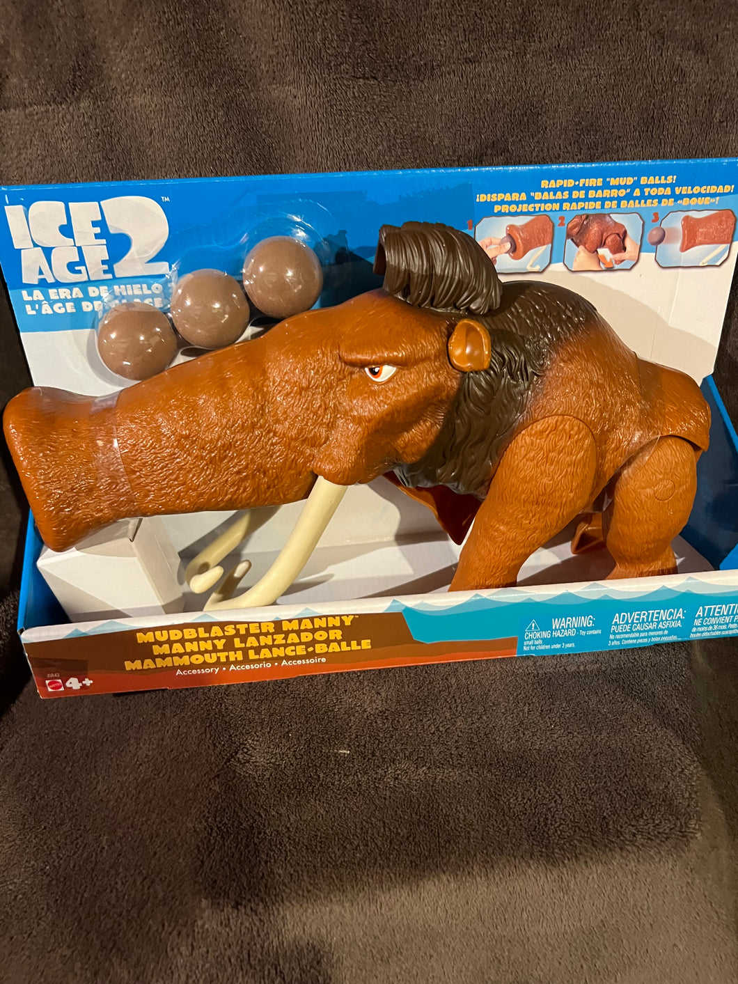 Ice Age Manny The Mud Blaster New in box Rare Vintage