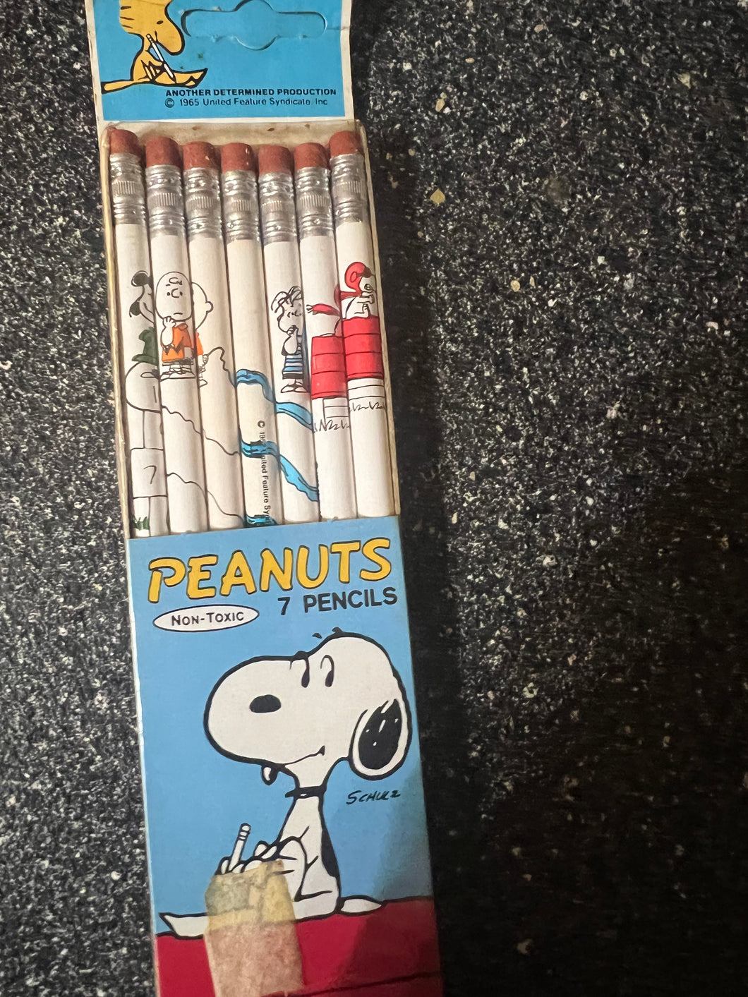 Snoopy Vintage 1965 Pencils Never Opened Original Package