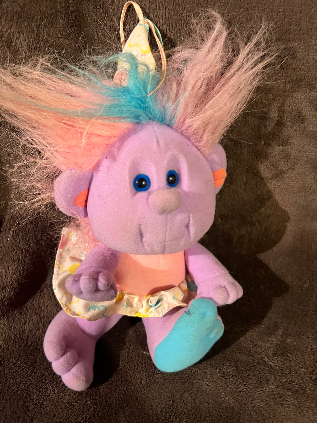 Troll Birthday Vintage Hobbnobins Playskool Plush Doll