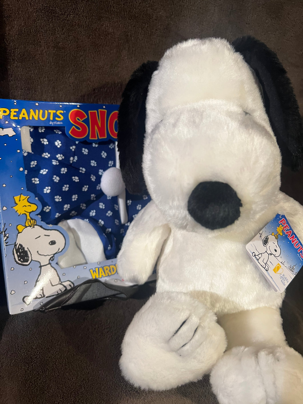 Snoopy 14 inch Plush With Tags And Pajamas New in Box