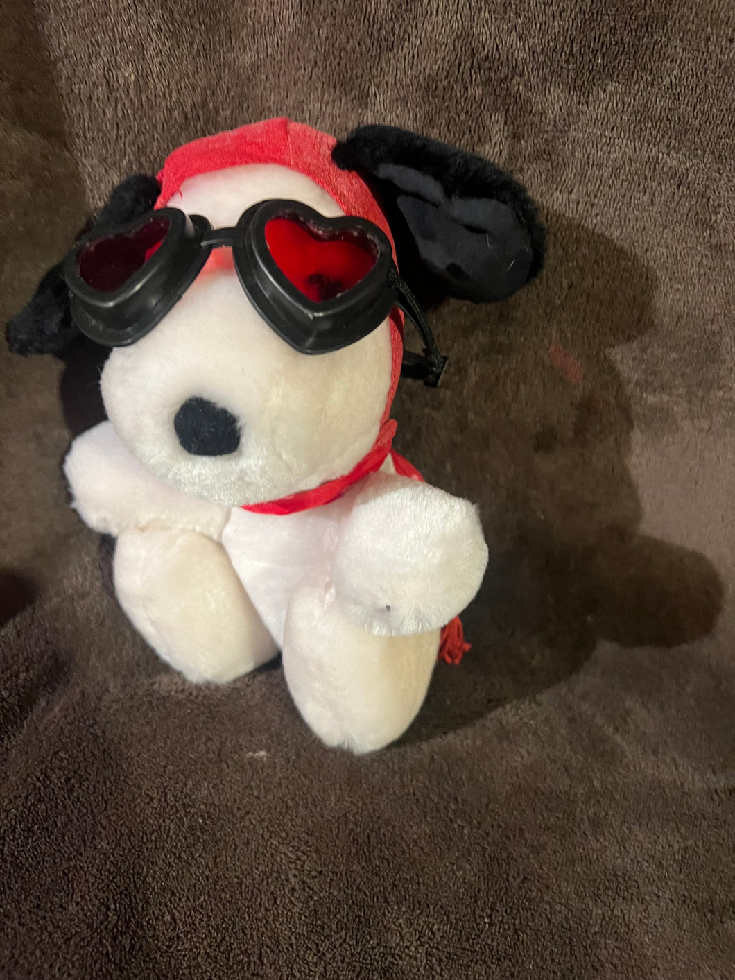 Snoopy Flying Ace Vintage Telfora Plush Doll