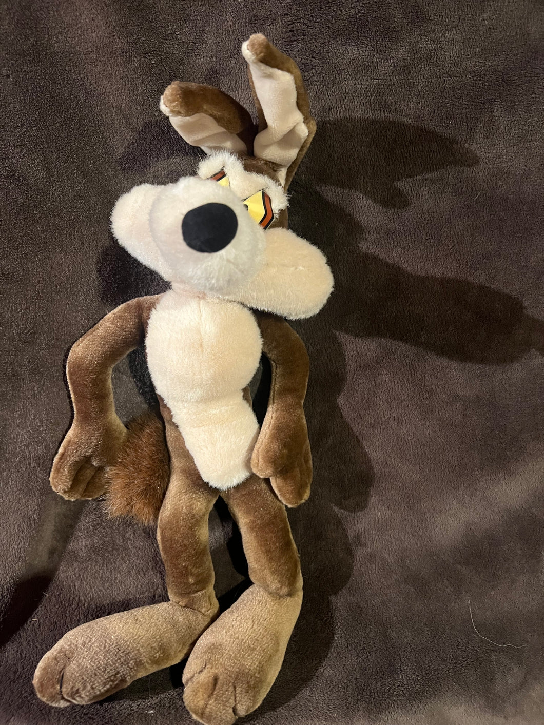 Wile E Coyote Looney Tunes Rare Posable Bendable Plush 20 inch