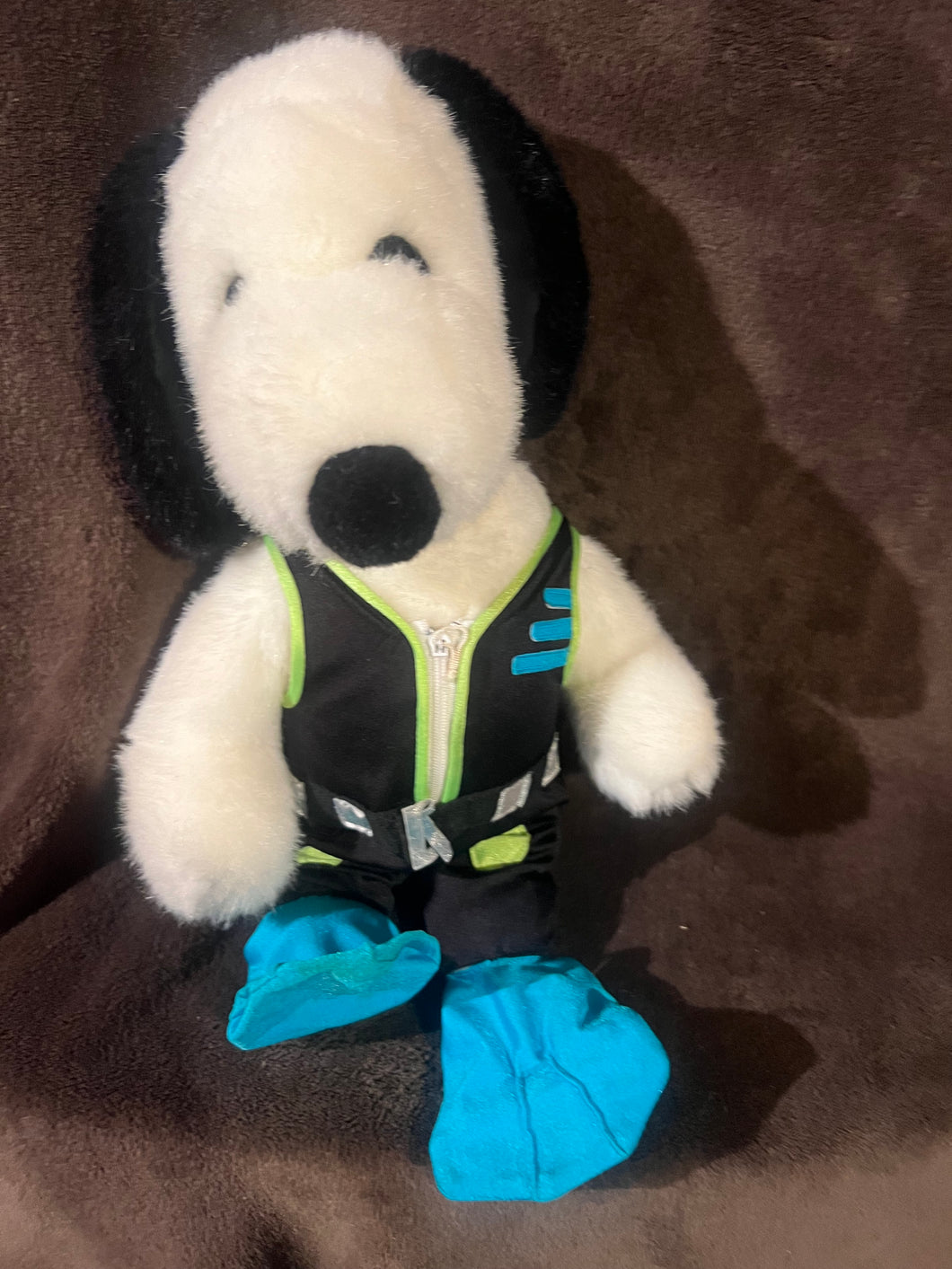 Peanuts Gang Snoopy Wearing Scuba Diver Outfit 12 inch plush doll