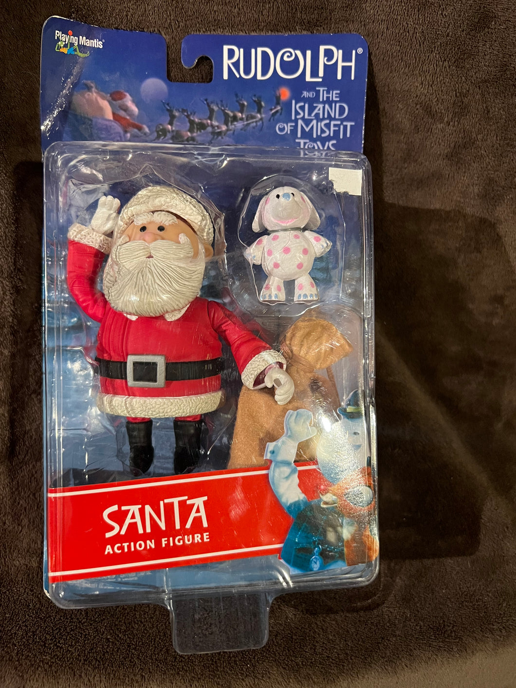 Rudolph Island of misfit toys Santa With Spotted Elephant Rare Figure Set