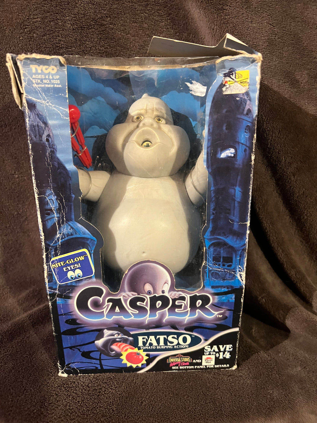 Casper Friendly Ghost Fatso Night glow eyes Toy