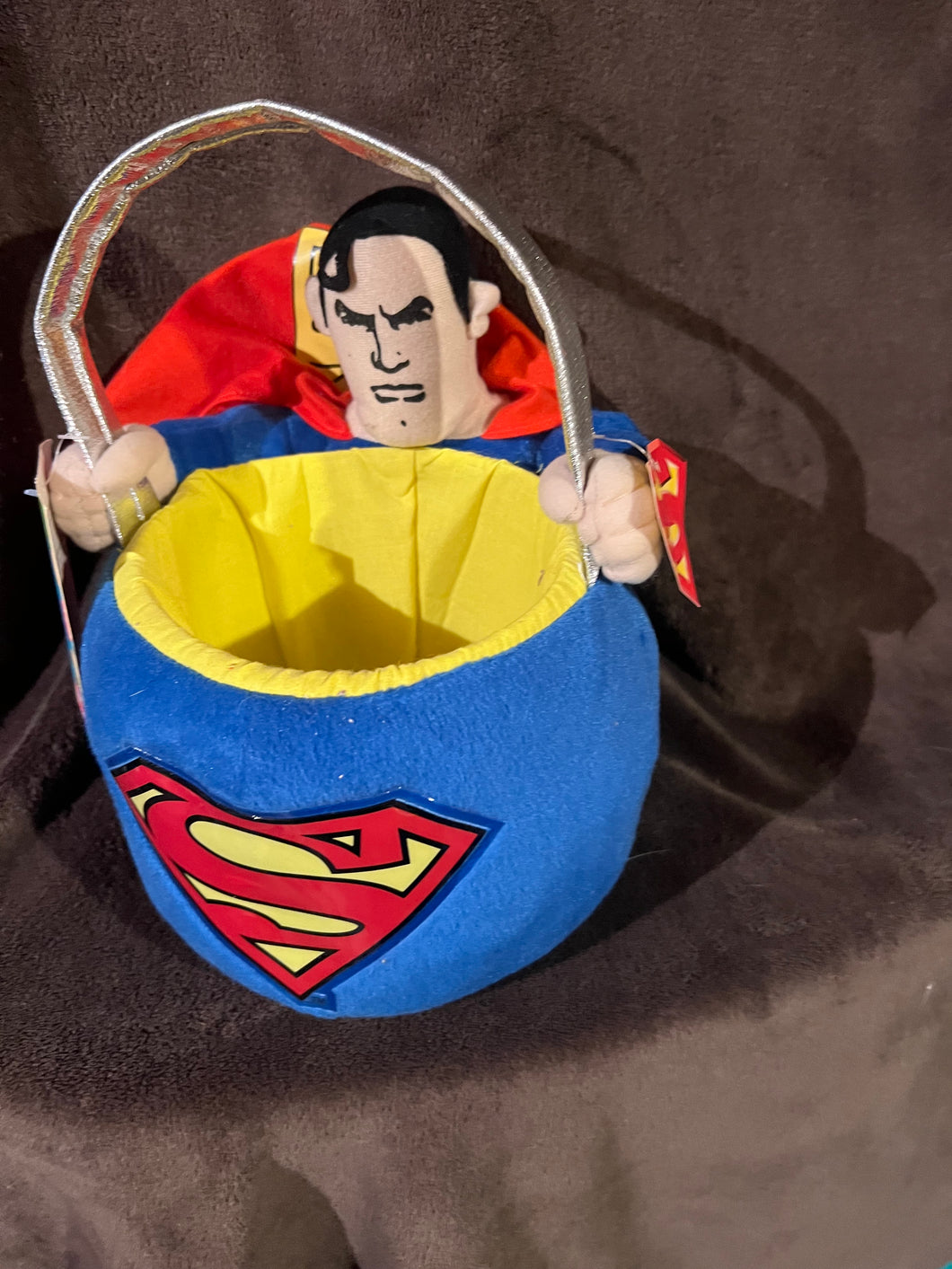 Superman Dc Comics Easter Basket Never Used with Tags