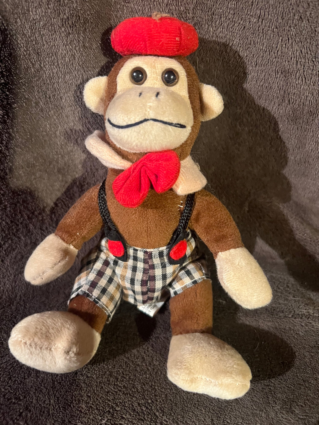 Caps The Monkey Vintage Plush Doll