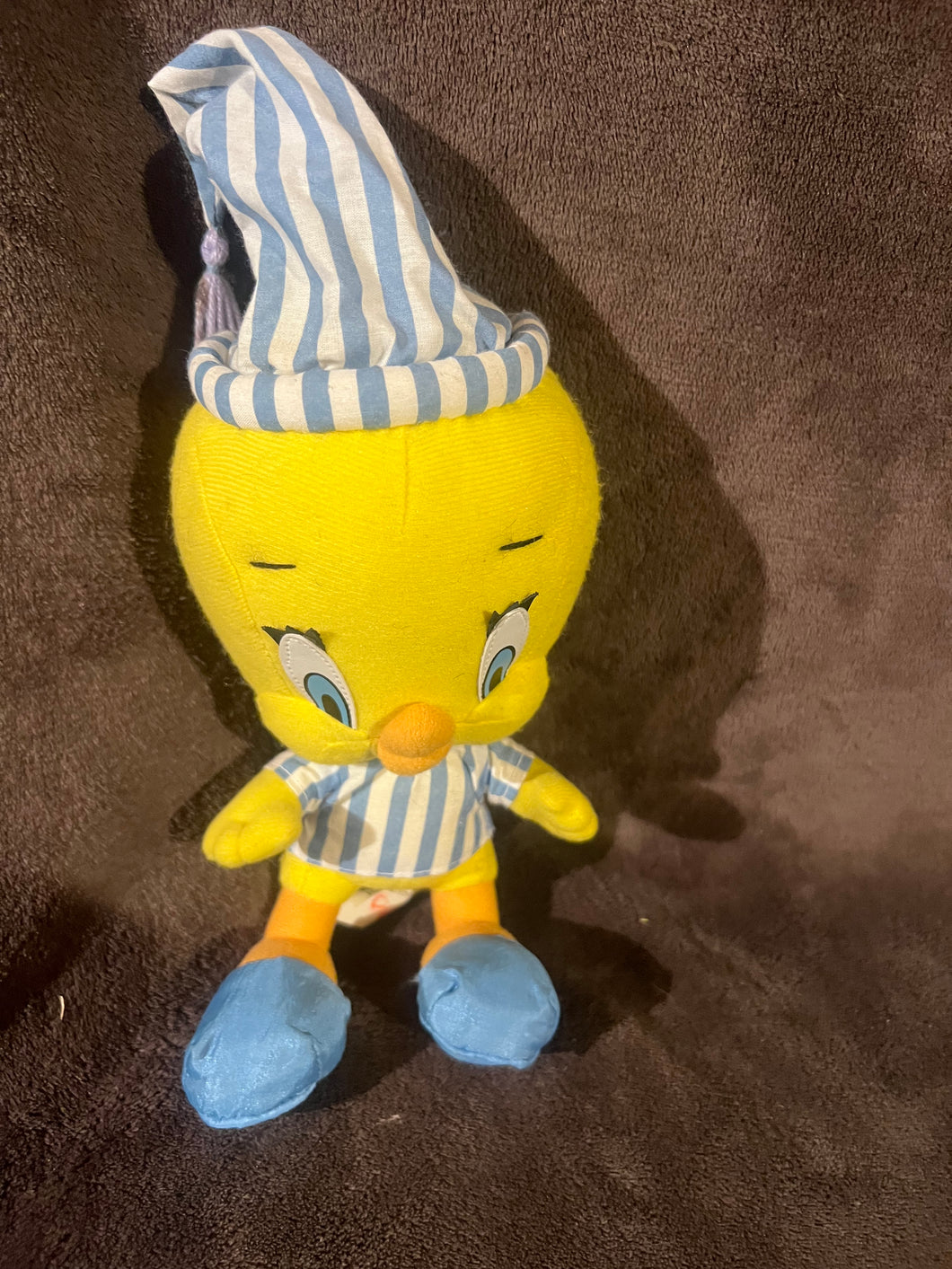 Warner Brothers Baby Tweety Bird In Pajamas Vintage plush doll