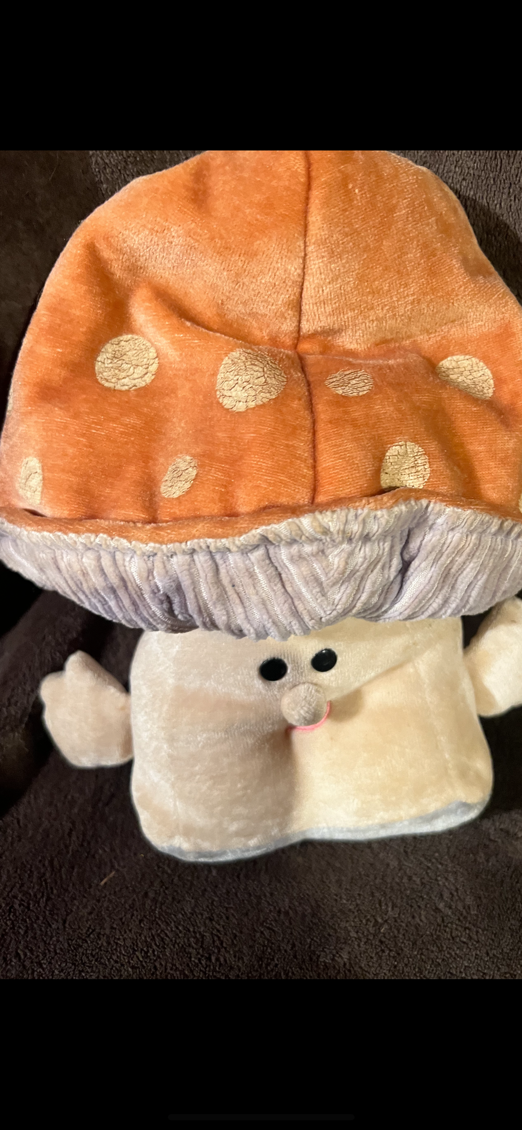 Somersaults Fergus Avon vintage plush mushroom 8 inch