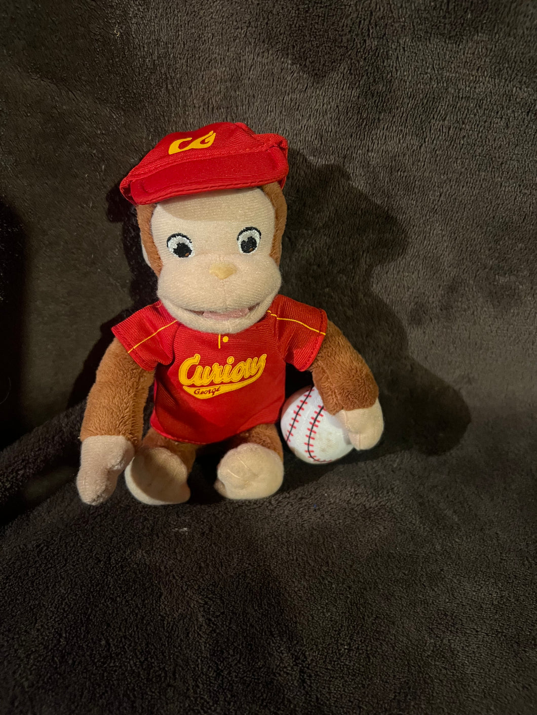 Curious George The Money Baseball Player Plush Doll