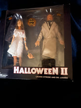 Load image into Gallery viewer, Halloween Michael Myers’s Dr. Loomis and Laura Figures New In Box
