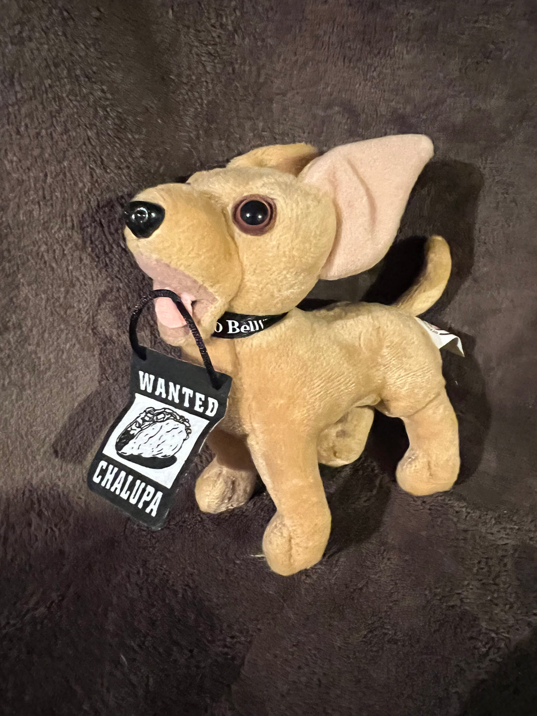 Taco Bell Wanted Chalupa Chihuahua Plush Dog