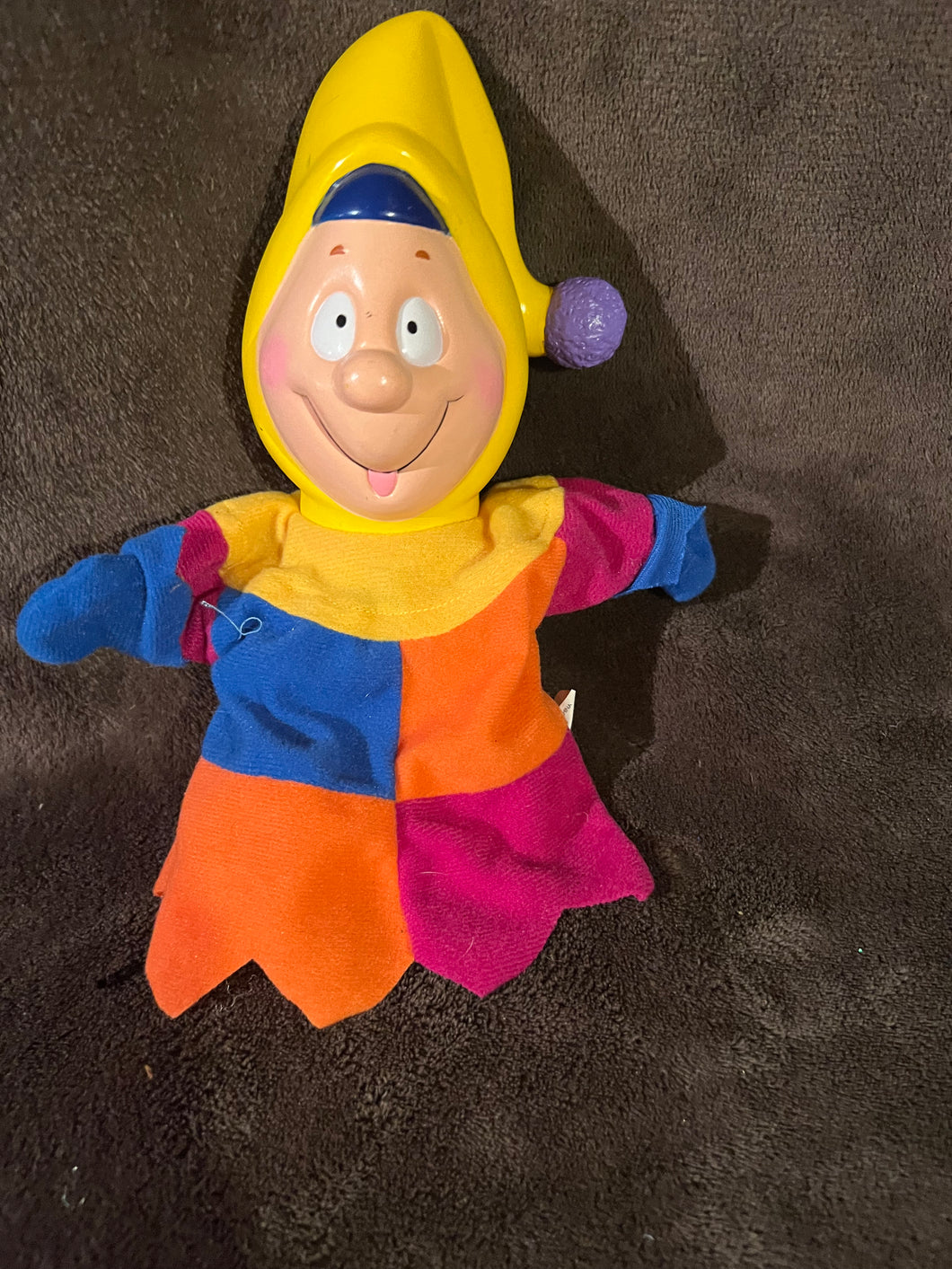 Vintage Court Jester Hand Puppet