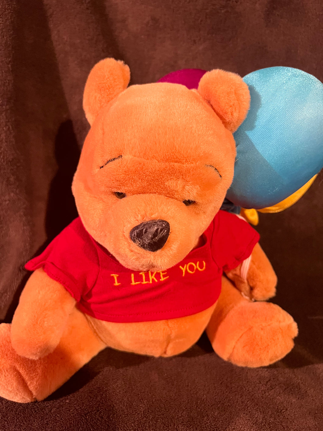 Disney Winnie Pooh I like You Balloon Rare Plush Doll