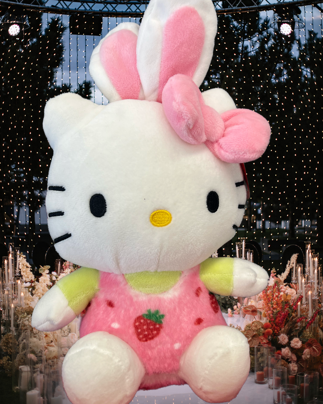 Hello Kitty Strawberry Fields Bunny Rabbit Plush Doll