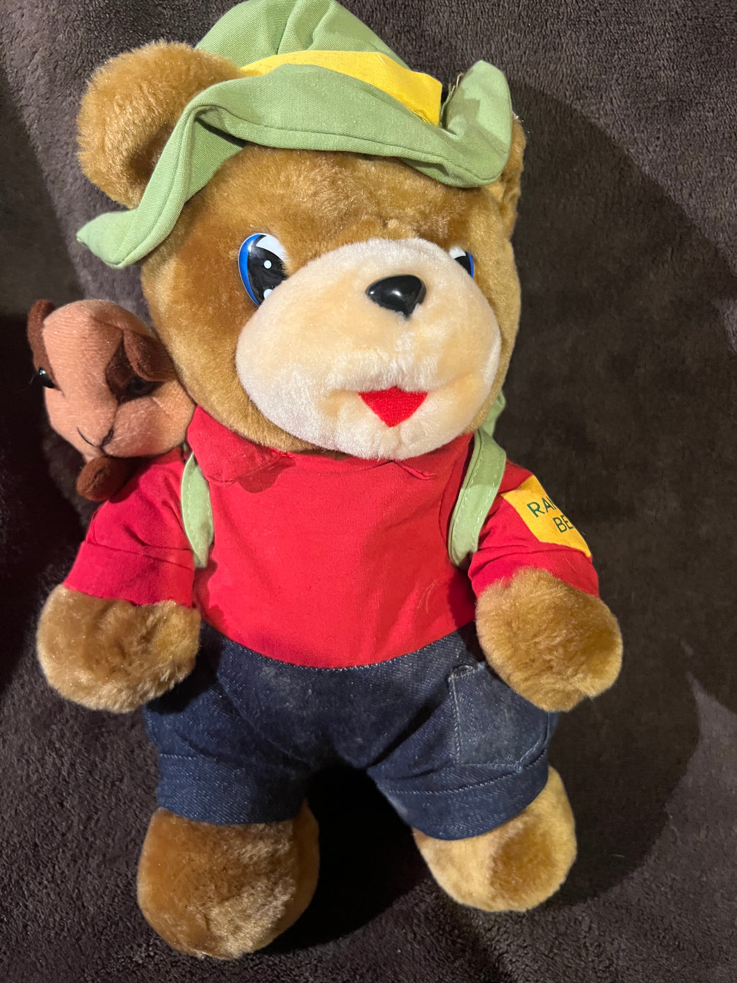 Ranger Bear With Squirrel Plush Doll