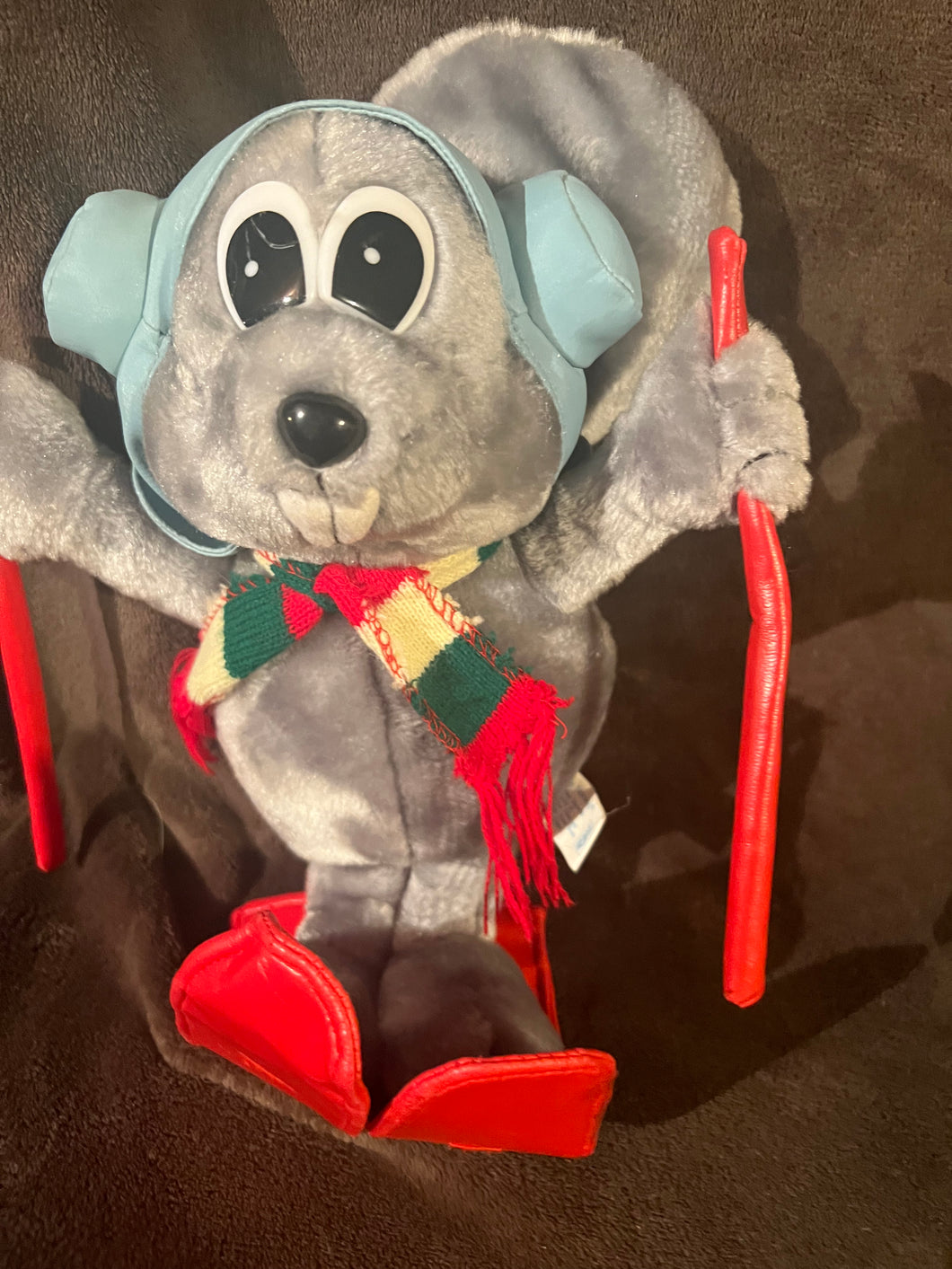 Rocky Bullwinkle Rocky on Ski Plush Doll