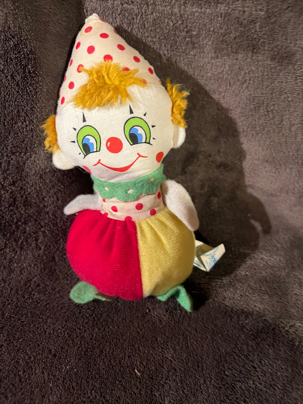 Knickerbocker Vintage Teenie Beanies 6 inch Rare Clown