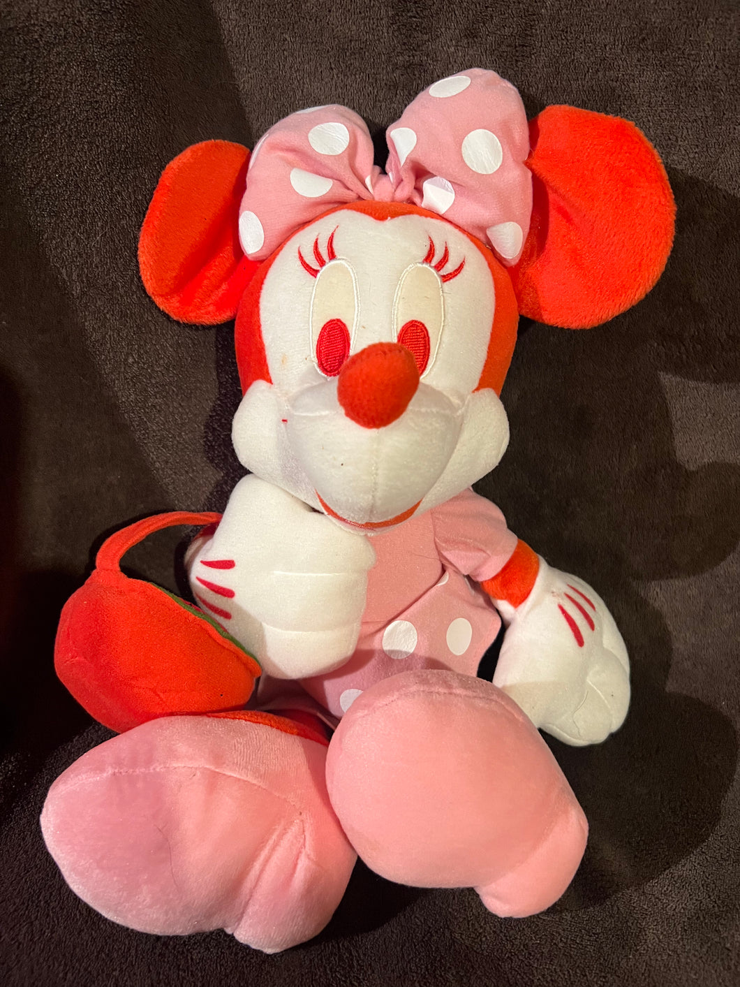 Disney Sega Strawberry Minnie Mouse Large Plush Doll